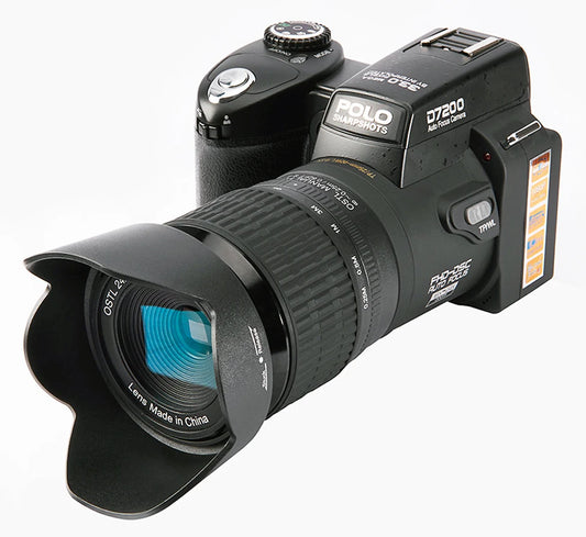 2024 24X Optical Zoom Telephoto Lens DSLR Wide Angle Professional Digital Photos Camera SLR Flashlight LED Recorder Screen